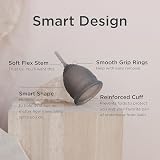Saalt Soft Menstrual Cup Small Grey - Ultra Flexible 12 Hour Wear USA Made view 3