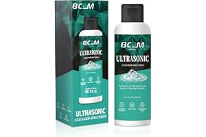 BCOM Ultrasonic Jewelry Cleaning Solution, Great for Use in All Ultrasound Machines, Eyeglass and Rings, Effective Solution for Cleaning Gold, Silver, Platinum, Diamonds, and Watch, 8.5 oz/250 ml, 1 Pack