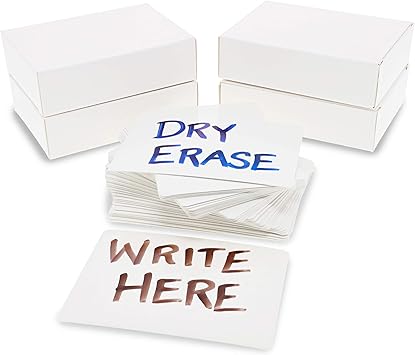 Amazon Com Juvale Blank Dry Erase Flash Cards 2 5 X 3 5 In 216 Pieces Office Products
