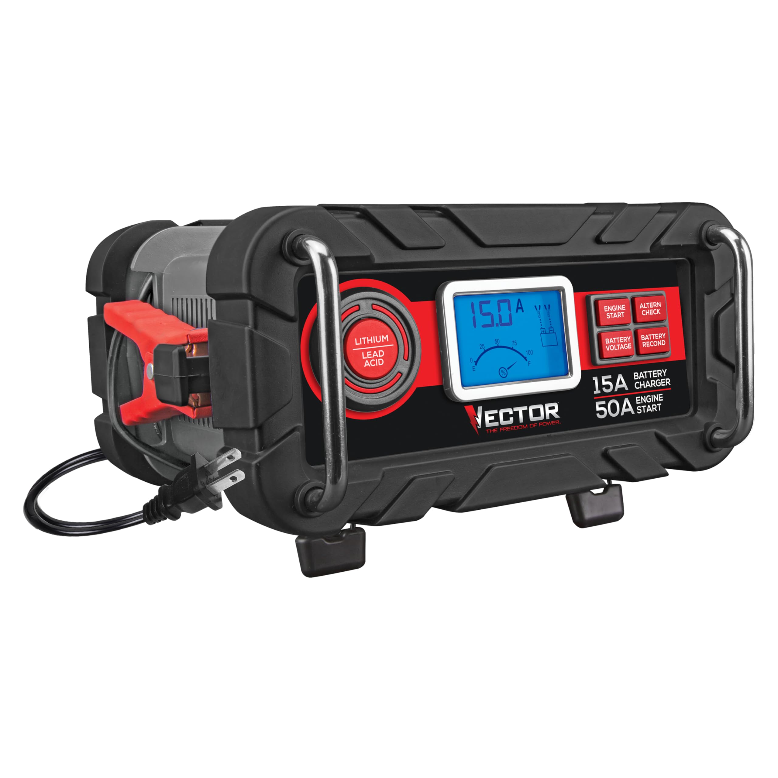 Photo 1 of VECTOR BC15BV 50 Amp High Frequency Battery Charger with Engine Start and Alternator Check for SLA and Lithium Batteries