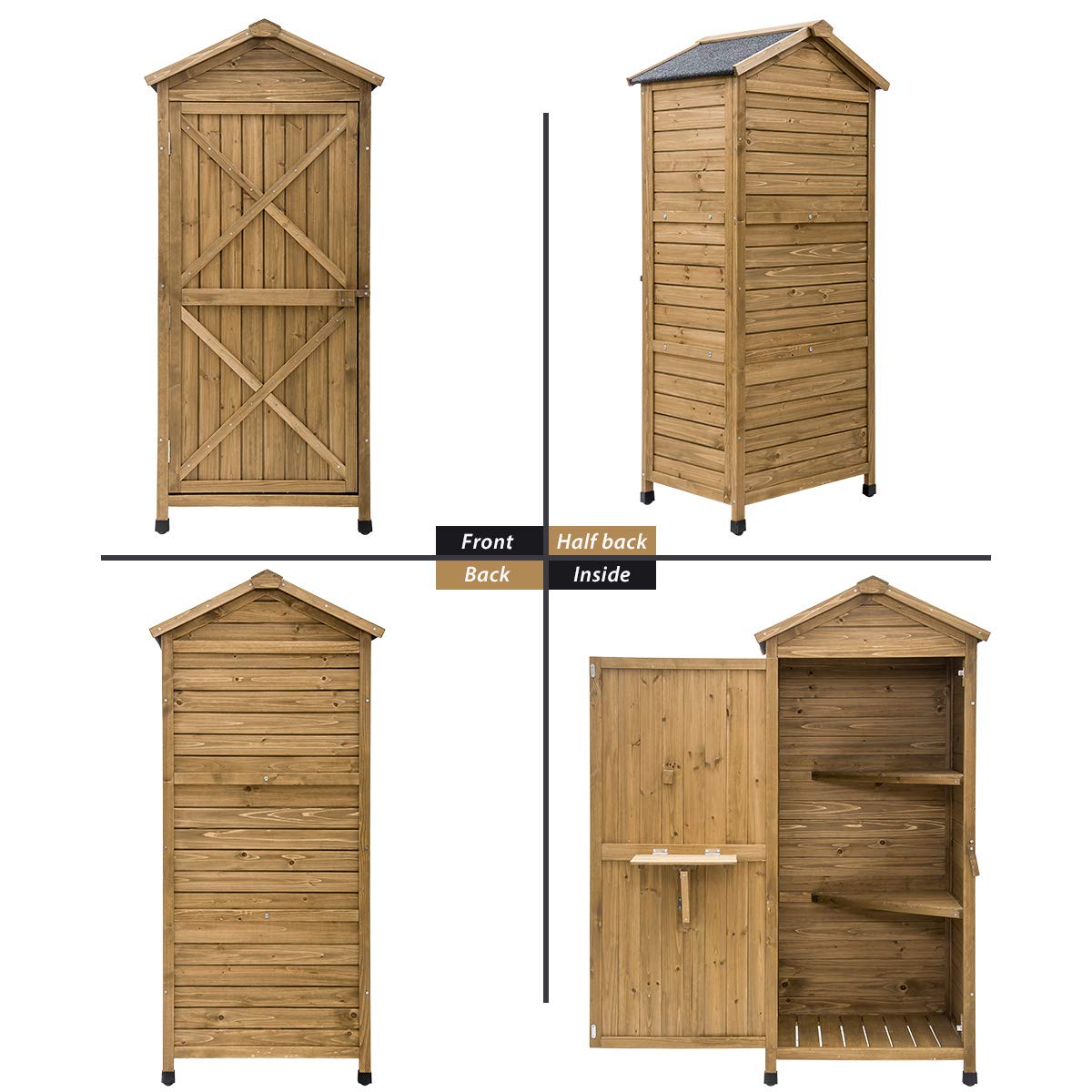 Garden Tool Storage Cabinet Lockable Arrow Garden Storage Shed Organizer For Home B Baijiawei Outdoor Wooden Tool Sheds Outdoor Yard Garden Storage Sheds Patio Lawn Garden