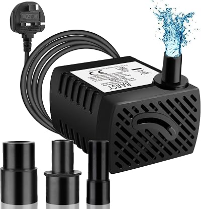 BARST 250L/H Submersible Pump 3.6W Quiet AC 220V with 4 Suction Cups