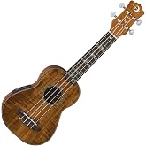 Luna UKE HTS KOA Uke High Tide Soprano Ukulele with Preamp, Koa