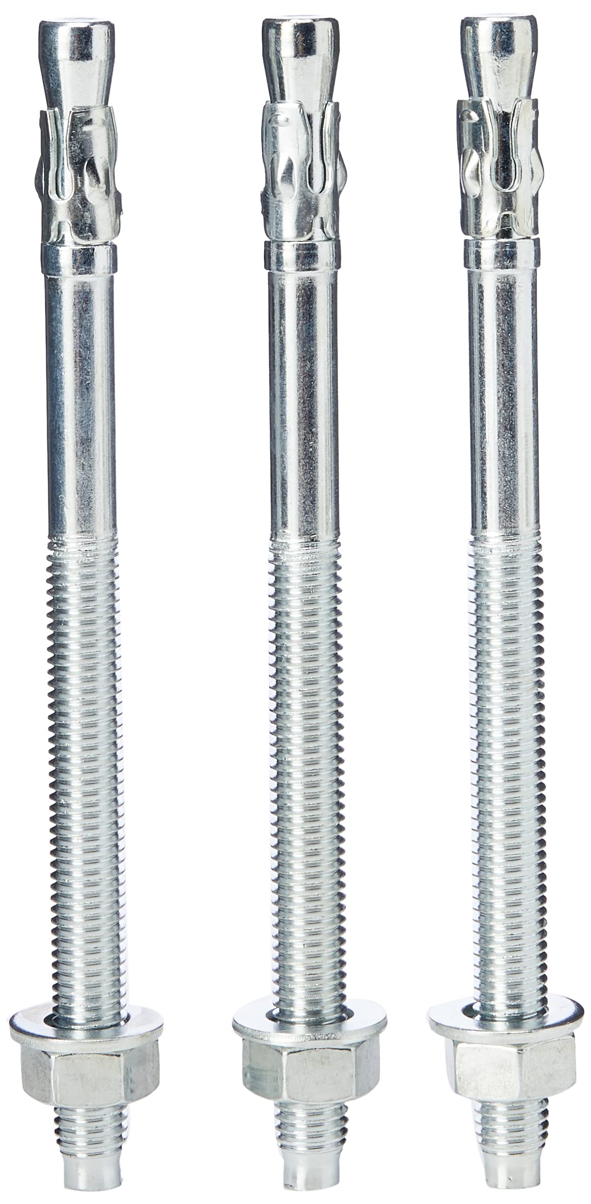 AHC K-ZYTB12180B5 M12 x 180 mm Through Bolts - Zinc Plated (Pack of 5)