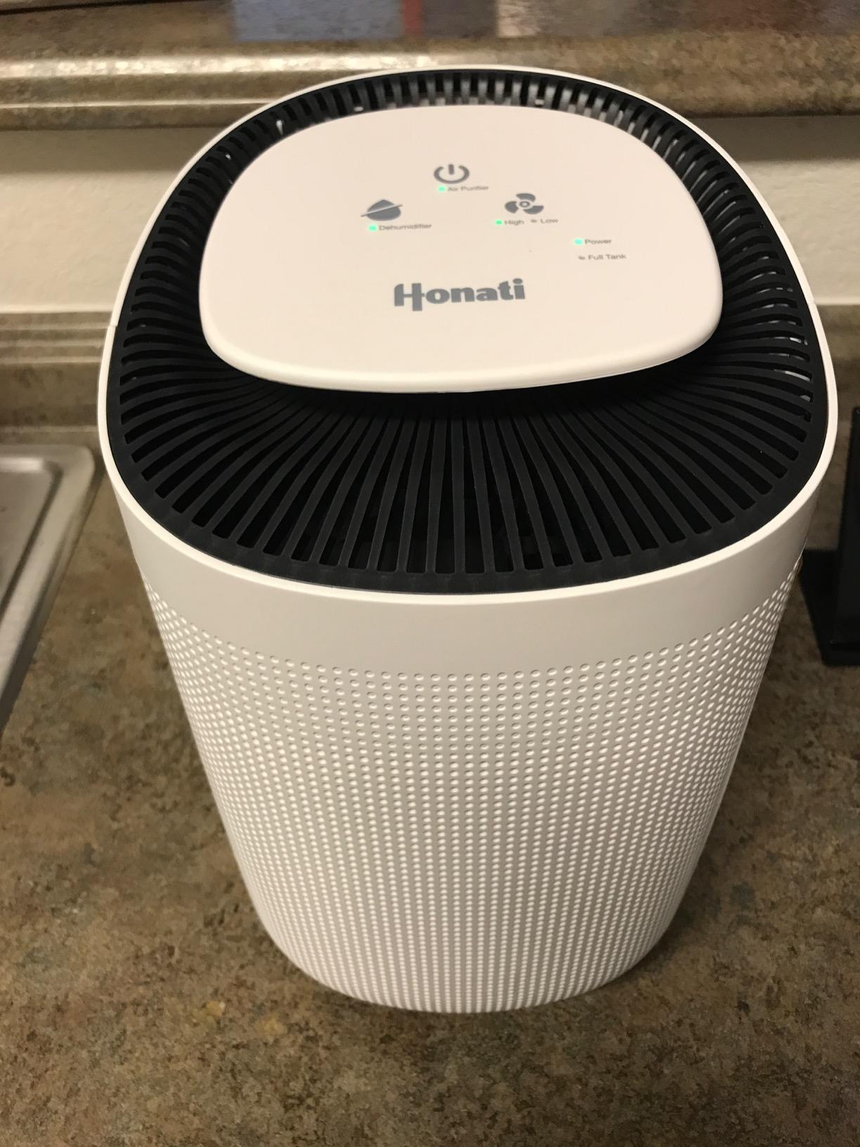 Honati Small Dehumidifier with Air Purifier,Ultraquiet Mini Portable
