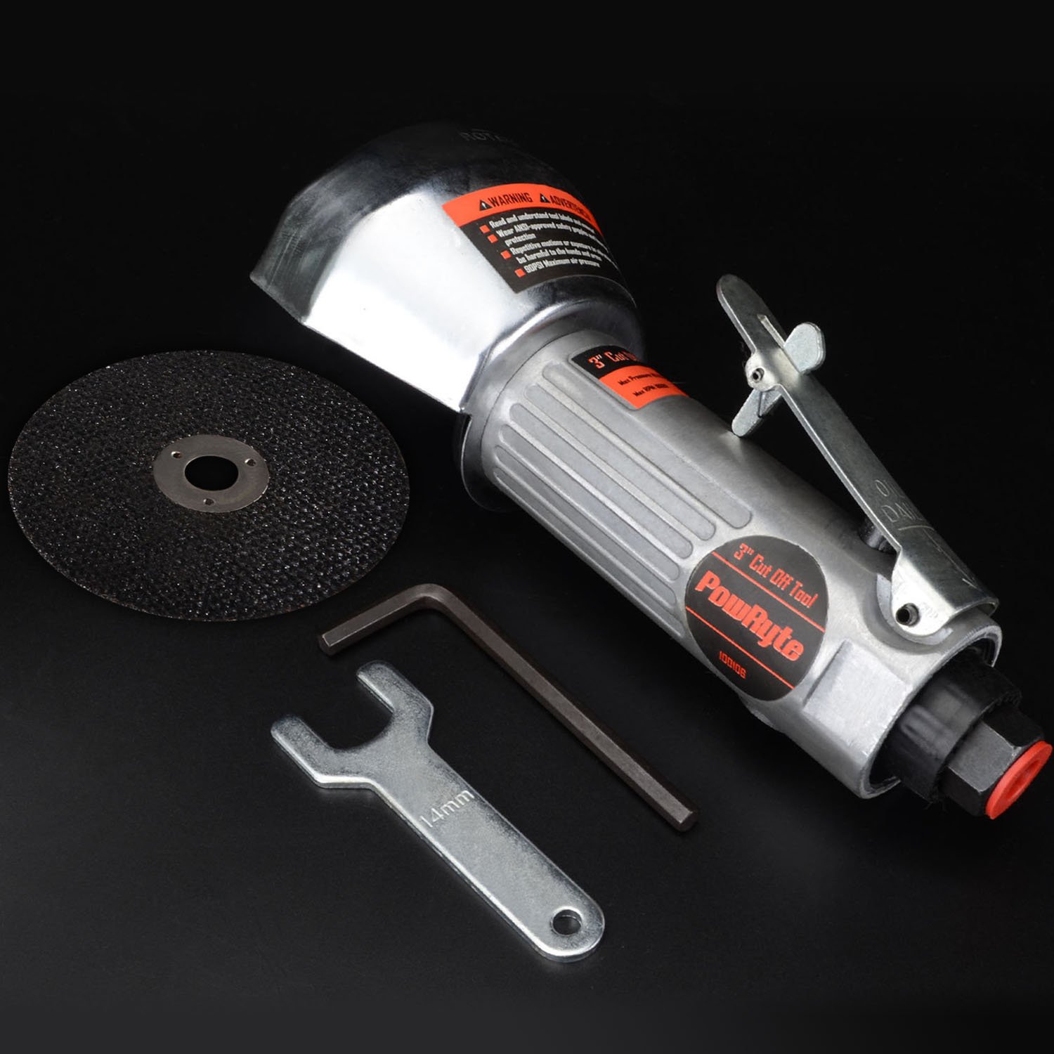 PowRyte 3Inch Air CutOff Tool with Cut Off Wheel powellworks Power