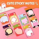 Qufiiry 32 Packs Cartoon Sticky Notes 640 Sheets Animal Set 20 Sheets per Pad view 4