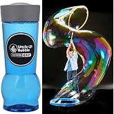 Uncle Bubble Concentrated Bubble Solution Refill, 12.8oz Makes 1 Gal | 90% less plastic than bottles; high-extensibility formula for giant bubbles; Guinness Record-tested