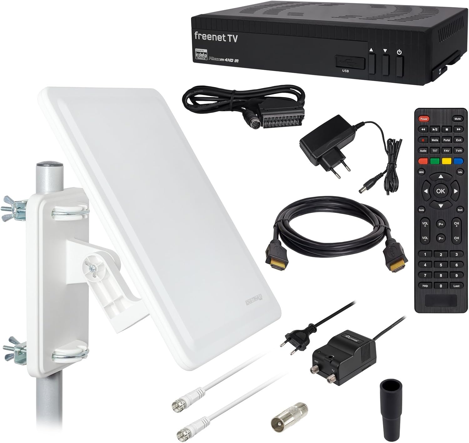 Switch DiSEqC 2/1 HB-DVBT Per Commutazione Fino A 2 Satelliti – Alloggiamento Resistente Alle Intemperie, Frequenza 950-2400 MHz, Perdita 3dB
