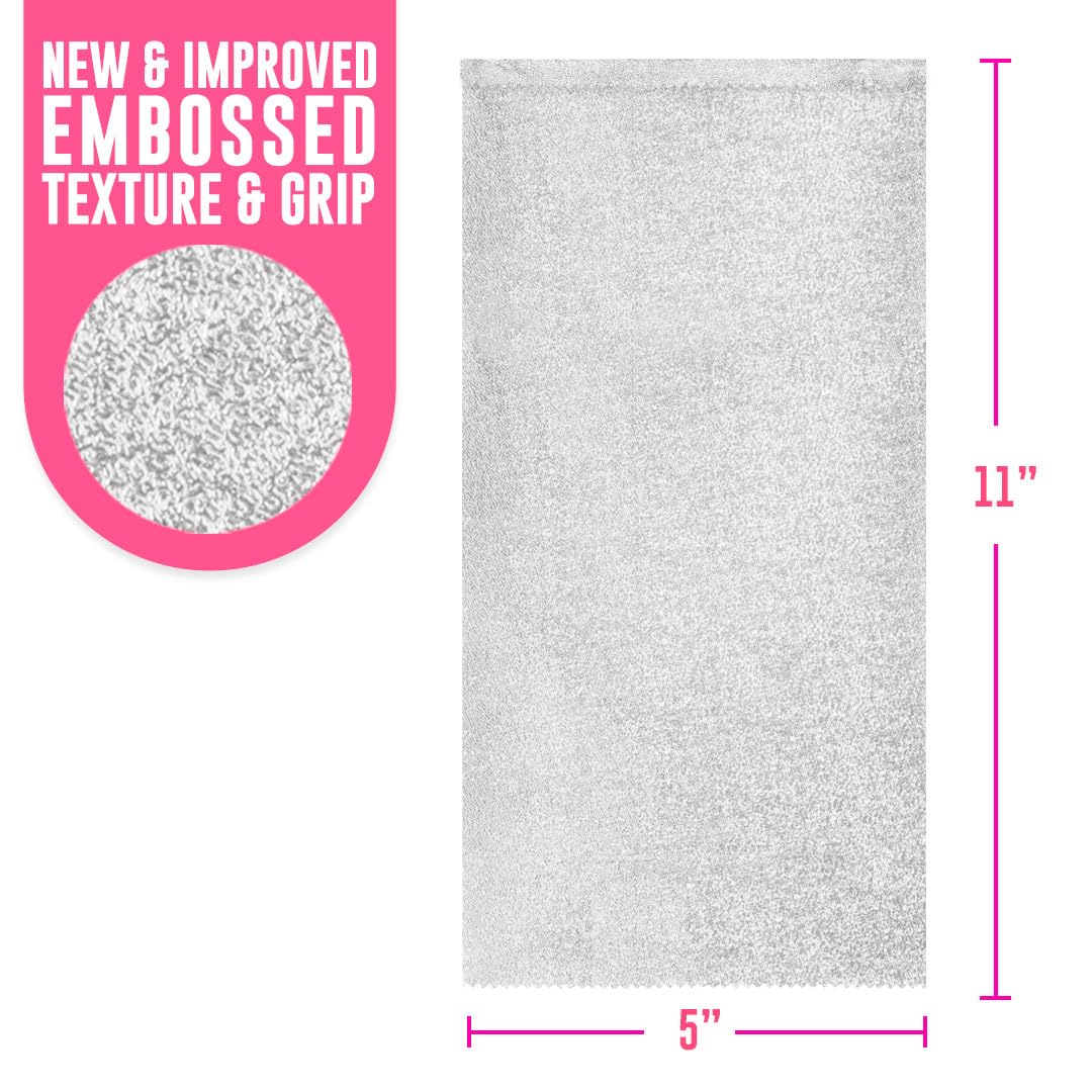 Colortrak Embossed Sheets Silver Aluminum Foil Pop-up Dispenser, 1000 Pre-cut Sheets Non-slip Textured for Hair Foil Coloring and Highlighting Applications, Silver, 5 x 11