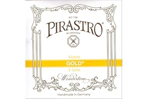 Pirastro Wondertone Gold Label Series Violin E String 4/4 Size Medium Ball End