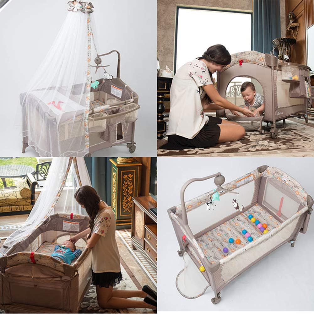 Lit De Bebe Pliable Portatif Avec Moustiquaire Pour Lit De Bebe Et Jouet Suspendu Lit De Voyage Pour Bebe Berceau De Voyage Lit Denfant Nouveau Ne En Tant Que Sac A Langer Comme