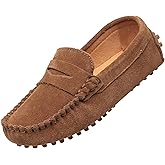 rismart Boys Girls Slip on Loafers Casual Flat Kids Moccasin Slippers