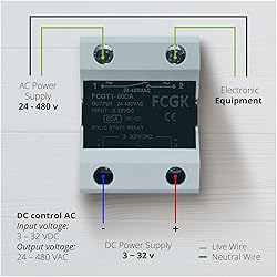 Solid State Relay SSR-60DA DC to AC Input 3-32VDC