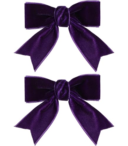 Amazon.com: Velvet Fable Bow Hair Clips Baby Girls 5 display picture 3