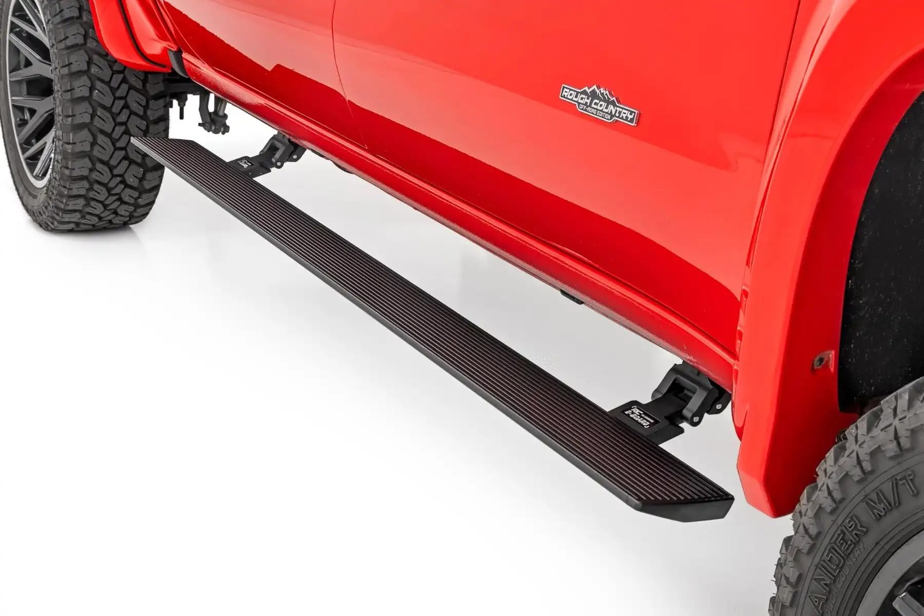 Rough Country Power Running Boards With LED Step Lights For Ram 1500 