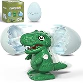 Intoypad Hatching Dinosaur Egg Toy for Kids, Spinning Egg Hatches into Walking Dinosaur, Reusable Clockwork Dino Fun Dinosaurs Toys for Boys Girls Age 3 4 5 6 7 8 Christmas Birthday Gifts