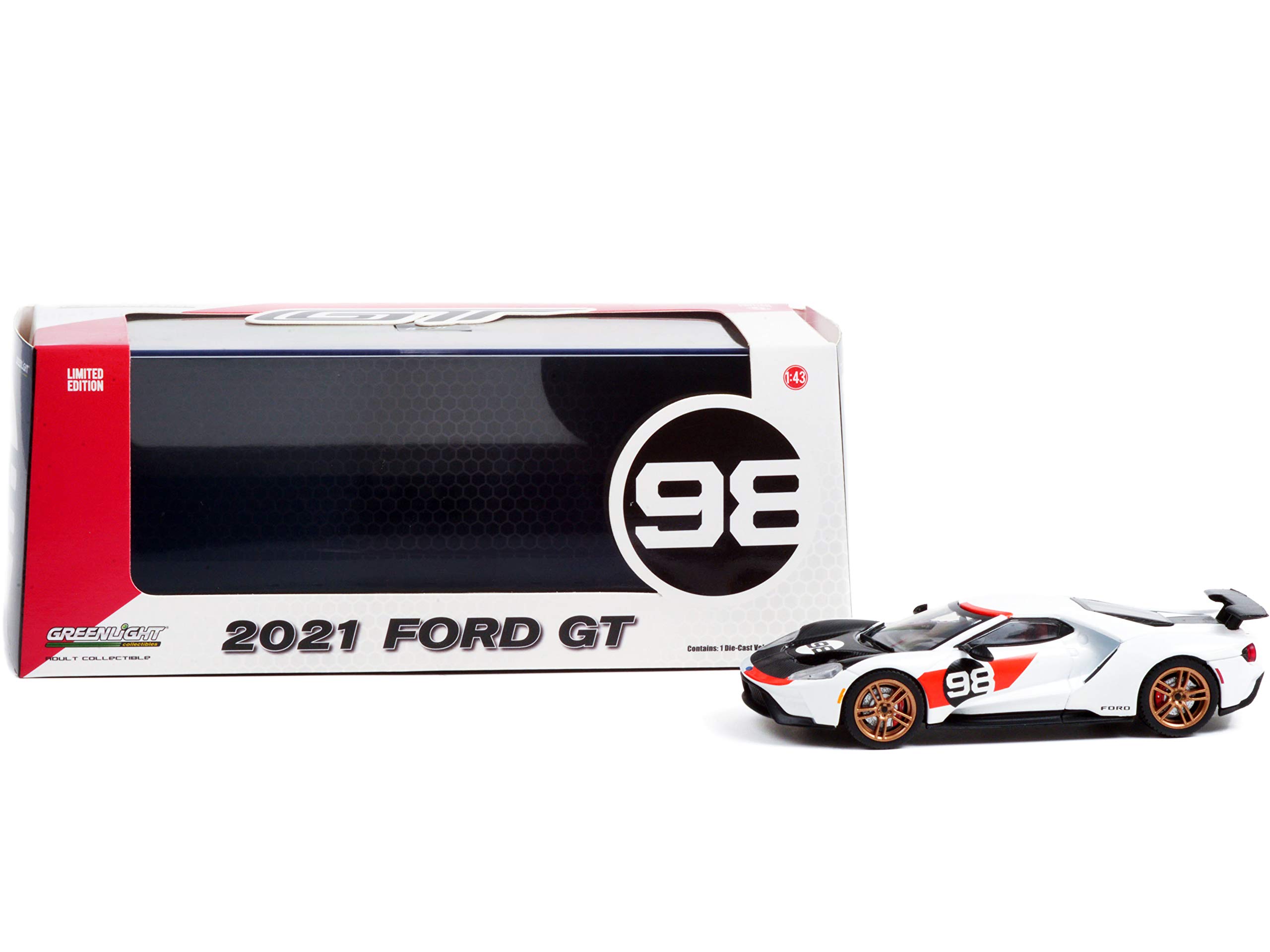 Greenlight 86192 Collectible Miniature car, White/Black/Orange