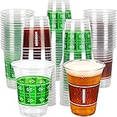 Football Cups Football Party Decorations 50Pcs 16oz Disposable Game Cup Tailgate Events Drinkware Decorations for Football Party Supplies Touchdown Favors Football Birthday Party Decorations