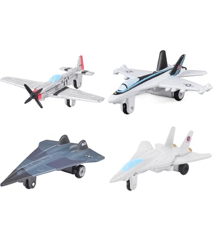 Matchbox Top Gun Maverick coffret 4 modèles Sky Busters inspirés du film, avions et jets miniatures actuels et historiques, jouet pour enfant, GPF72