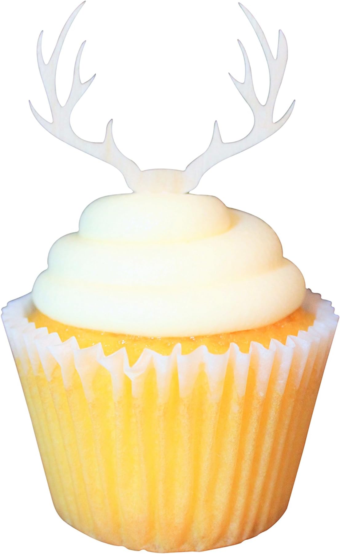 Wooden Deer Antler Cupcake Topper (24)