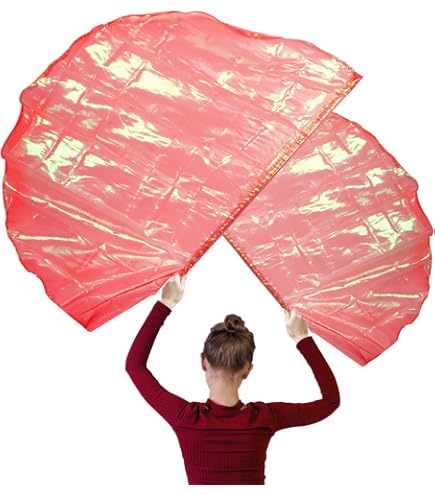 Winged Sirenny Drapeaux de culte en soie de 177,8 cm avec tiges flexibles, bannière en soie translucide peinte à la main (arc-en-ciel plus