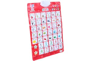 FUNNETOYU Boy Girl Alphabet Talking Chart Educational Wall Poster for Early Learning Fun and Interactive