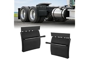 VEVOR Quarter Fenders for Semi Trucks, 24" x 24" Semi Truck Fenders with Tube Bracket and Mounting Hardware, 1 Pair Right & L