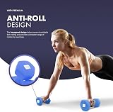 KAYMAN Neoprene Dumbbell Pair 5kg Anti-Slip Hex Edges Water-Resistant Blue view 6