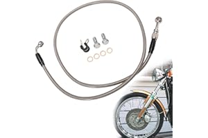SHYYGL Tigersgate 12" Ape Hanger Handlebar Sportster Front Brake Line Stainless Steel Braided Extended Brake Cable for 2004-up Harley Sportster XL non-ABS