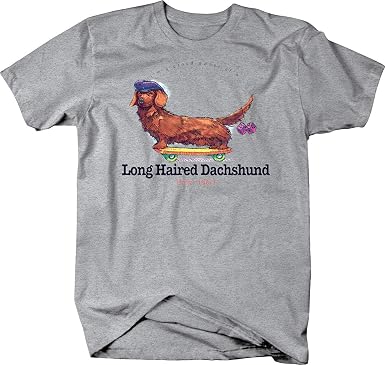 Amazon Com Proud Owner Of A Long Haired Dachshund Dog Shirt Low
