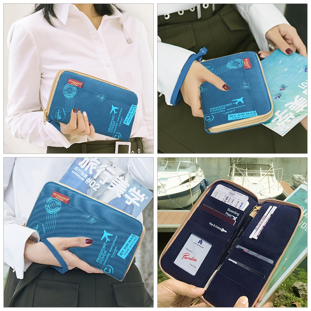 Portadocumentos Viaje Pasaporte de la Correa Portadocumentos para Viajes  Organizador de Documentos Familiares Carteras para pasaporte Equipaje  futakuchi-hakata.com