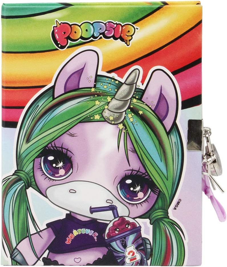 KARACTERMANIA Poopsie Slime Surprise Rainbow-Lock and Key Diary mulricolour one Size, Multicolour - Image 3