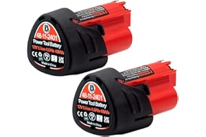 Battery Replacement for Milwaukee M12 12v: Batteries 4.0 ah Lithium Compatible with Milwaukee 12 Volt Cordless Power Tools 2 