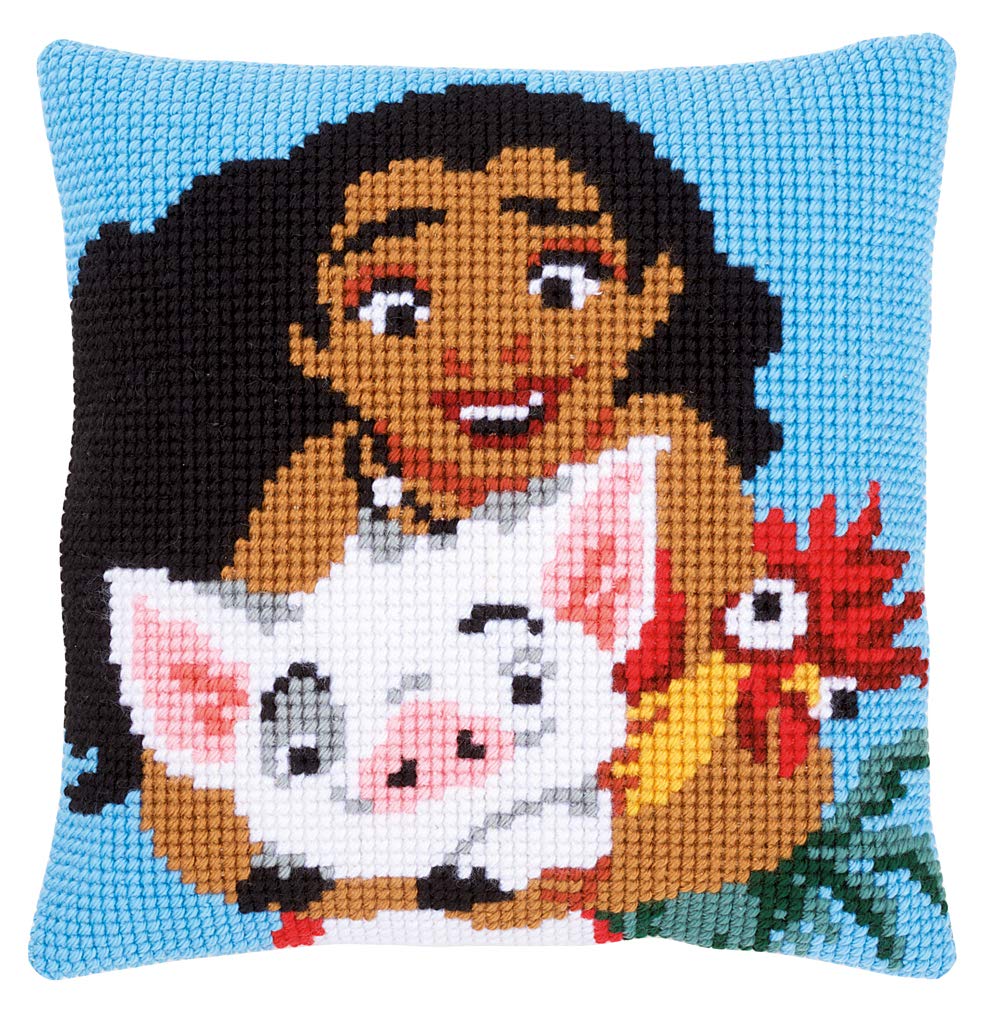 Vervaco "Moana Cross Stitch Cushion, Assorted