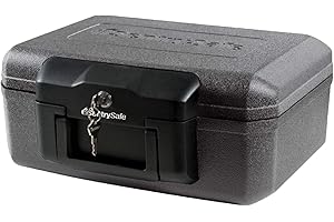 SentrySafe Fireproof Safe Box with Key Lock, Chest Safe for Home with Fire-Resistant Security, 0.18 Cubic Feet, 6.1 x 14.3 x 