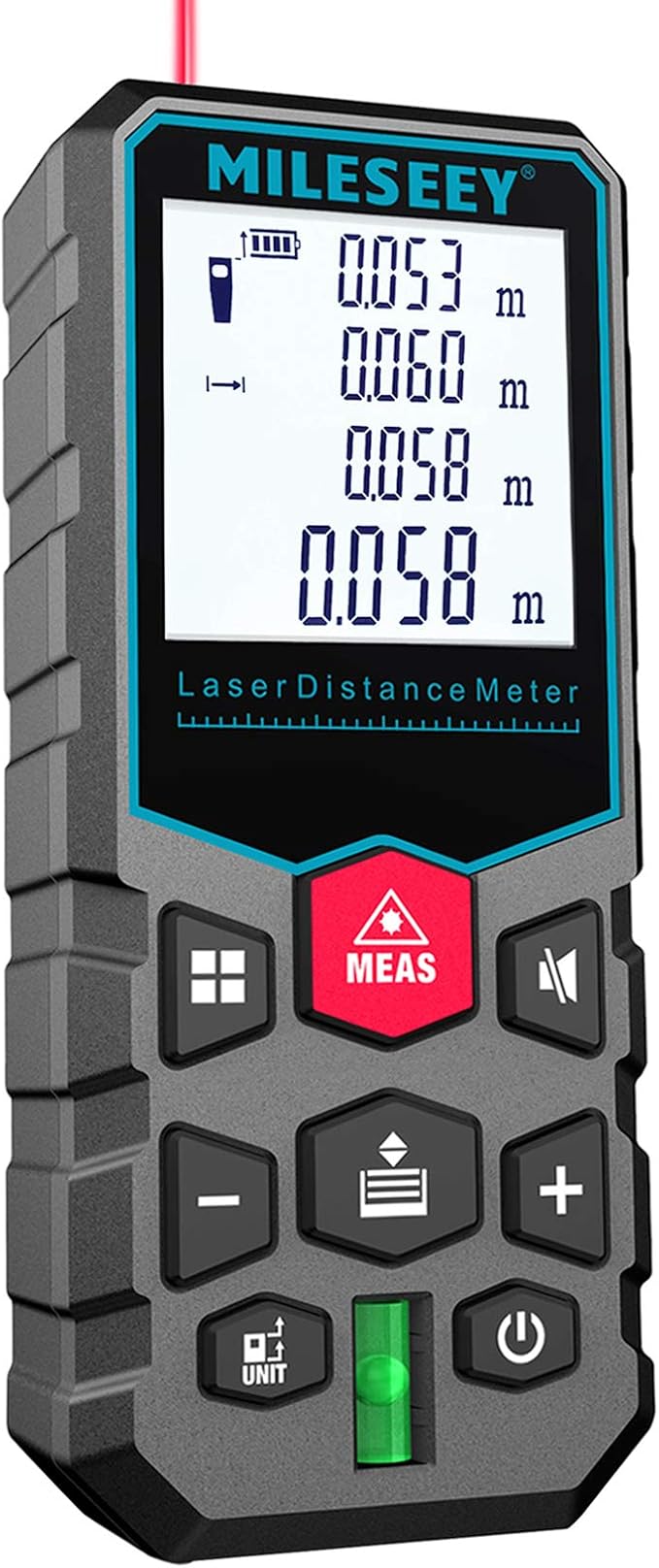 Mileseey Laser Measure 131Ft Digital Distance Meter with Mute Function