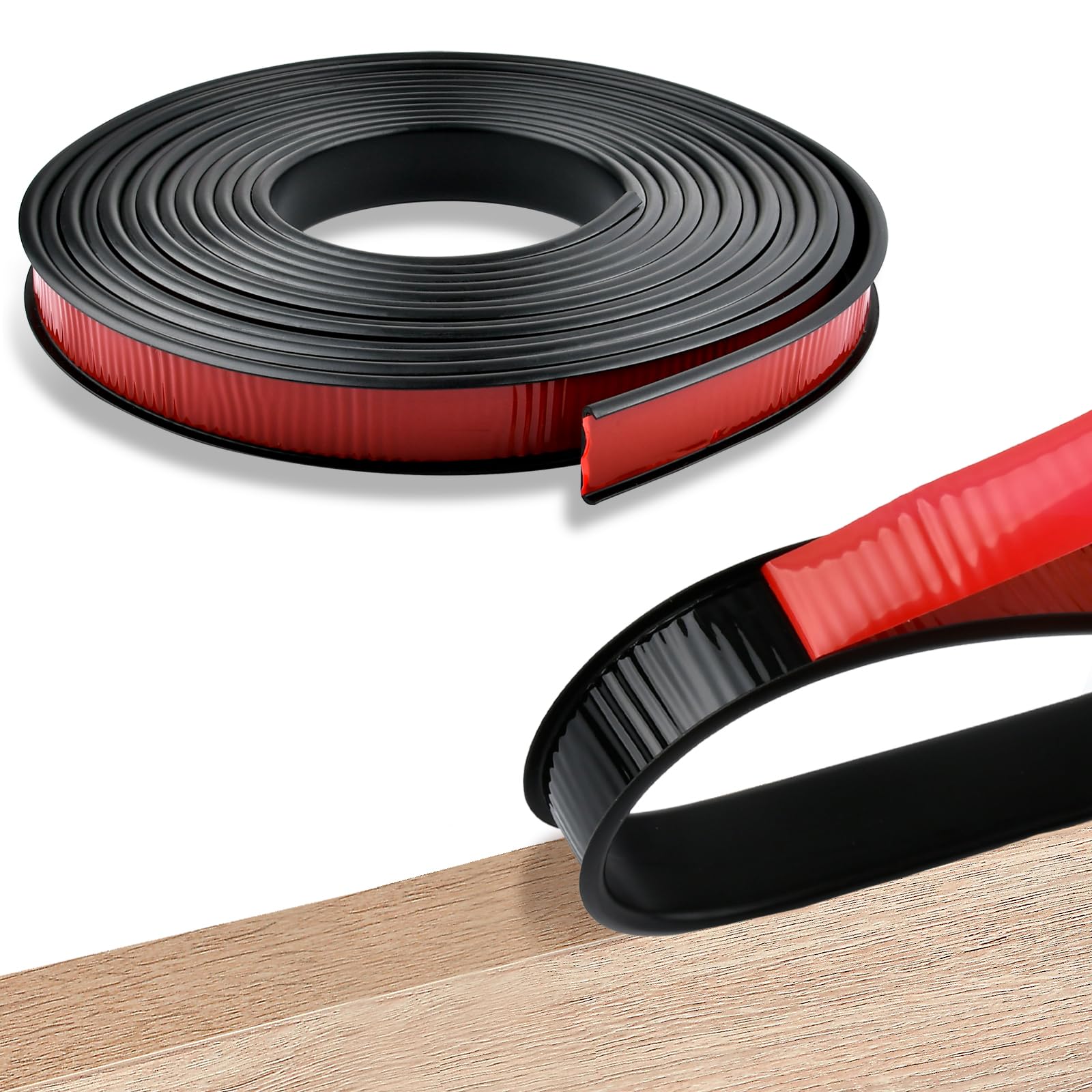 Photo 1 of Aemygo 20Ft U Shape Edge Banding, Fit 3/4 inch Edge, Plywood Desk Edge Protector Self Adhesive Veneer Edging Trim Flexible Furniture Restoration Edge Strip for Countertop, Table, Shelves