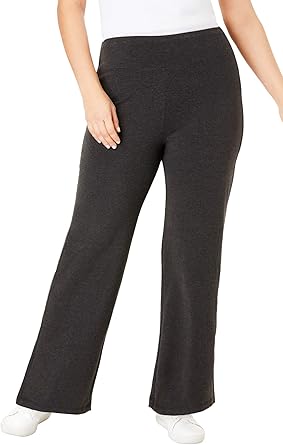 plus size cotton wide leg pants