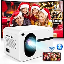 Projector with WiFi and Bluetooth, Wielio Native