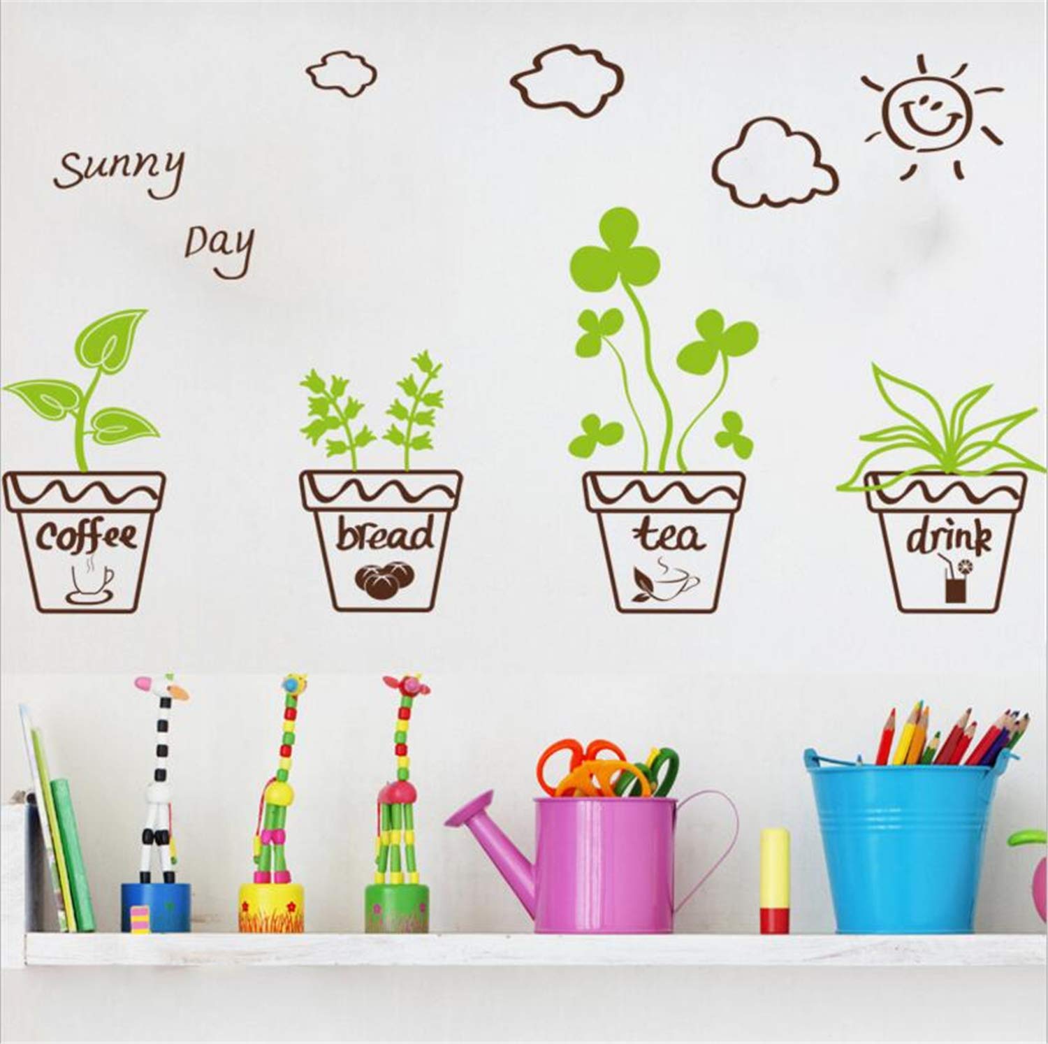 Best living room wall floral sticker