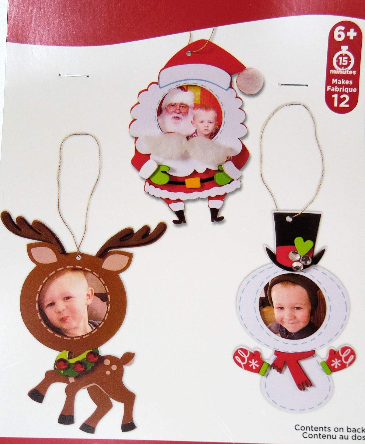 Download Amazon Com Christmas Photo Frame Ornaments Craft Fun Foam Kit Holiday Makes 12 Ornaments Arts Crafts Sewing PSD Mockup Templates