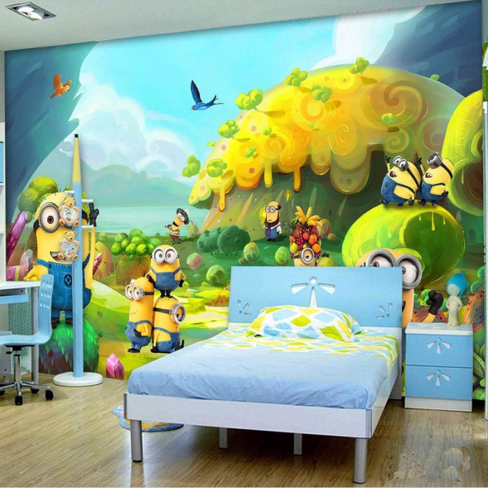 Cartoon Photo Wallpaper Minions Wallpaper Custom 3D Wall Mural Kids Bedroom Decor Children's Playground Despicable Me Wallpaper