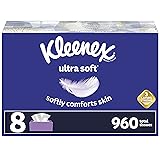 Kleenex Ultra Soft Facial Tissues, 8 Flat