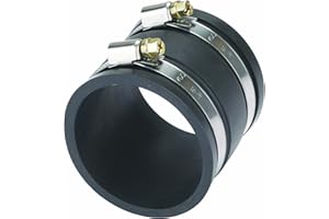 Woodriver Dust Connection 2-1/2" Dust Control Flex Cuff With Hose Clamps