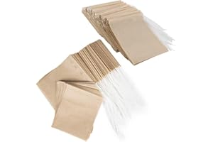 600 Pcs Tea Filter Bags Tea Bags for Loose Tea Unbleached Paper Tea Infusers Coffee Paper Filter Tea Bags with Drawstring Emp