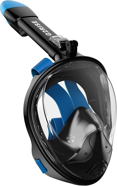 G2RISE SN01 Full Face Snorkel Mask with Detachable Camera Mount
