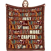 TUCVHOX Book Lover Gifts for Women Blanket - Reading Blanket for Women, Reading Gifts for Book Lovers, Books Club Gift for Readers Bookish Bookworm, Christmas Birthday Gift for Books Lover, 60"x50"