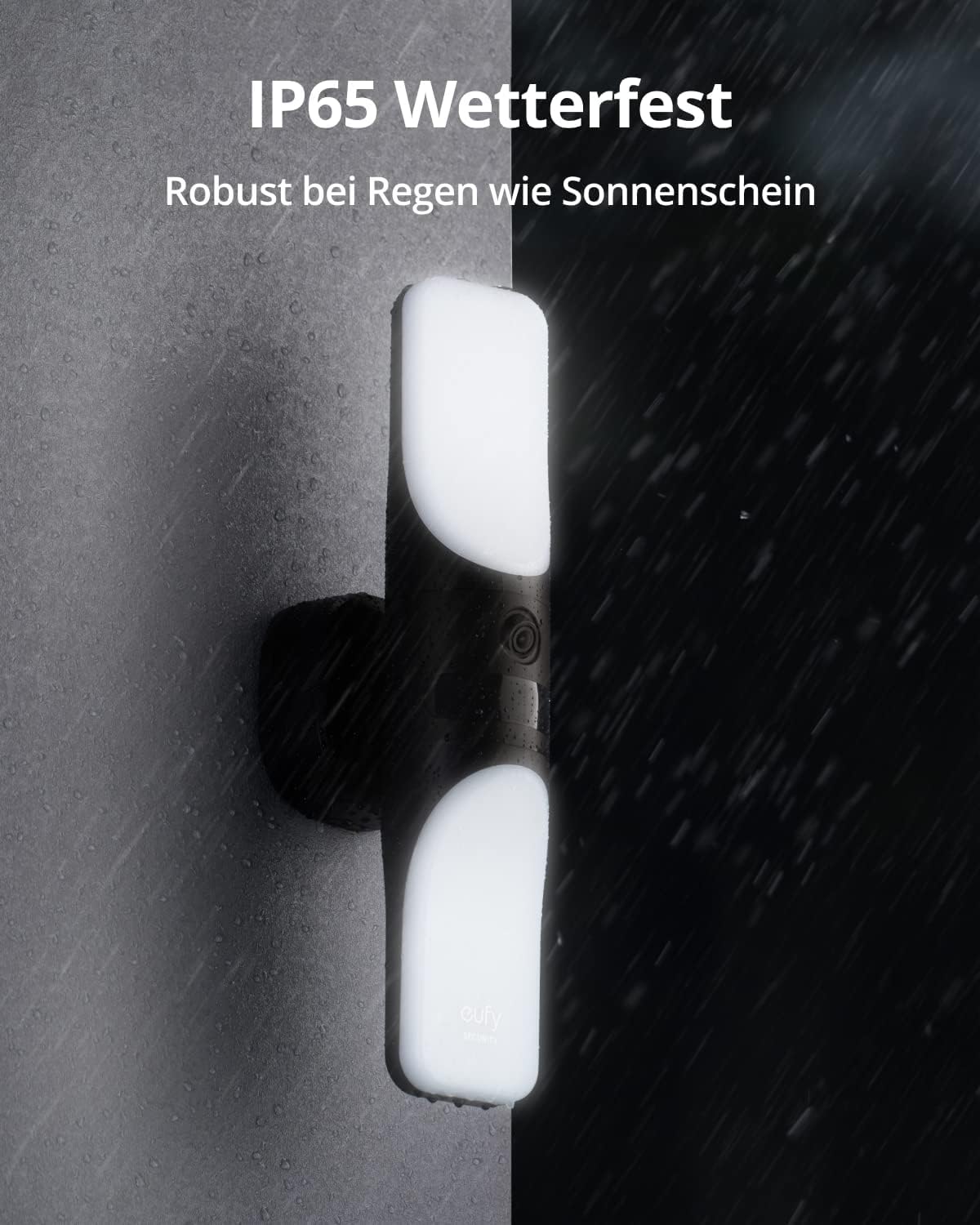 eufy Security Kabelgebundene Wall Light Cam S100, Außenleuchte mit Kamera, 2K Überwachung, 1200 Lumen, Farbige Nachtsicht, KI Erkennung, IP65 Wasserschutz, Gebührenfrei 7