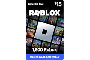 Roblox Digital Gift Card - 1,500 Robux [Includes Exclusive Virtual Item] [Online Game Code]